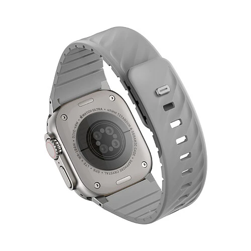 Ремешок Uniq для Apple Watch 49-40 mm FLUO Silicone Rubber Mist Grey