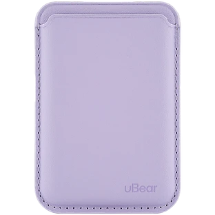 Магнитный кардхолдер uBear Leather Shell, натуральная кожа, фиолетовый Магнитный кардхолдер uBear Leather Shell, натуральная кожа, фиолетовый