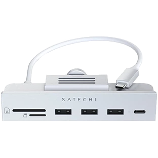 Хаб Satechi USB-C Clamp Hub for 24″ iMac, Silver Хаб Satechi USB-C Clamp Hub for 24″ iMac, Silver