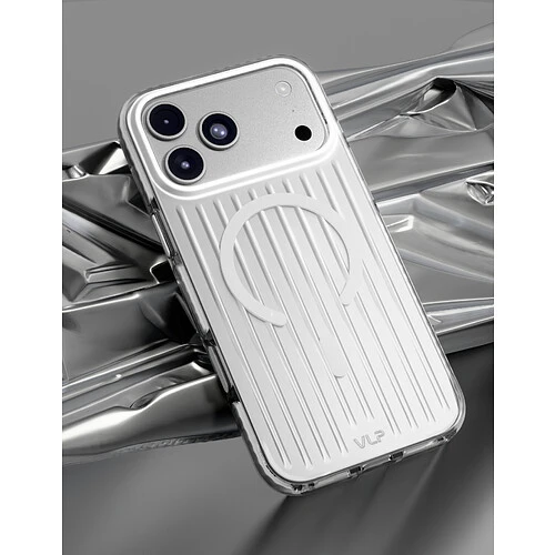 Чехол защитный VLP Pulse Case с MagSafe для iPhone 18 Pro, серебристый