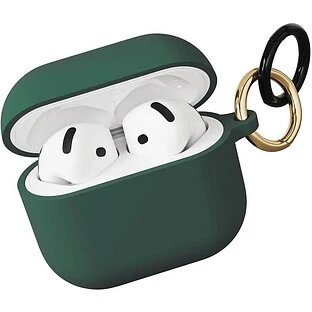 Чехол защитный VLP Charm Case для AirPods 4, темно-зеленый