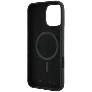 Lagerfeld для iPhone 16 Pro Max чехол Liquid Silicone NFT Choupette Head Hard Black (MagSafe) Lagerfeld для iPhone 16 Pro Max чехол Liquid Silicone NFT Choupette Head Hard Black (MagSafe)