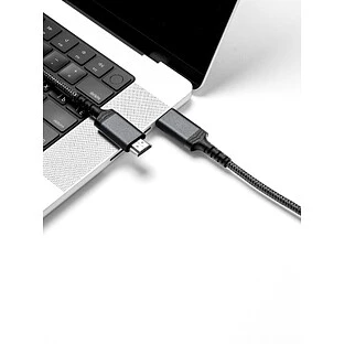 Кабель Rocket Flash HDMI 2.1, 2м, нейлоновая оплётка, цвет: чёрный