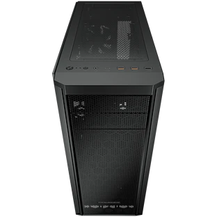 Корпус COUGAR GAMING Midi Tower,  ATX, 7 слотов, USB 3.2 Gen 2, USB 3.0, USB 2.0, Аудио разъем, Пластик/Металлический/Защитное антивандальное закаленное стекло, Power Button, Светодиодный индикатор, PSU optional, Поддержка системы жидкостного охлаждения, 