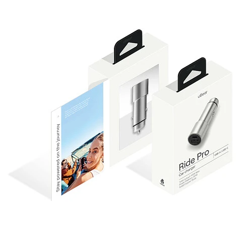 Автомобильное зарядное устройство uBear Car Charger Ride Pro 48W (USB-C, USB-A)