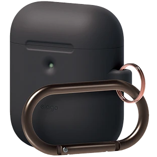 Чехол ELAGO A2 Hang Case  Чёрный для AirPods (Gen1/2)