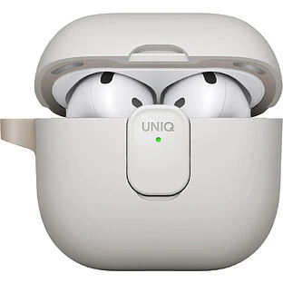Чехол Uniq для Airpods 4/5 чехол CLYDE Lock case Mist Grey/Khaki
