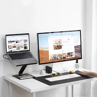 Подставка для ноутбука HOME-STAND-BLK, цвет: черный