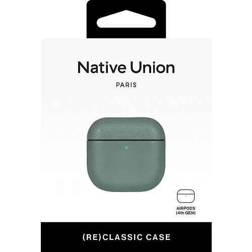 (RE)CLASSIC CASE, чехол защитный NATIVE UNION для AirPods 4, цвет: зеленый