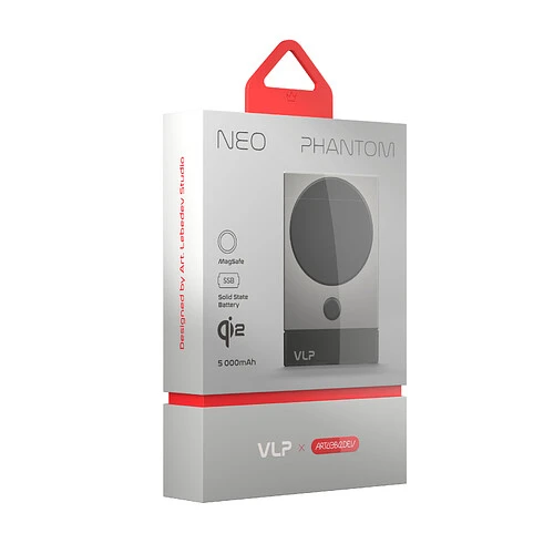 Аккумулятор внешний VLP NEO Phantom Edition MagSafe, Qi2, 5000 mAh SSB, 3A, USB-C
