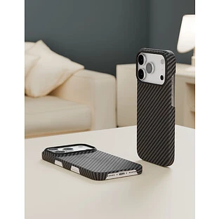 Чехол защитный VLP Kevlar Case с MagSafe для iPhone 17 Pro, черный