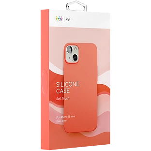 Силиконовый чехол VLP c MagSafe для iPhone 13 Mini, коралловый Силиконовый чехол VLP c MagSafe для iPhone 13 Mini, коралловый