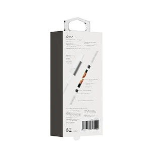 Кабель VLP Force Line 100W USB-C + USB-C, 2.0м, белый