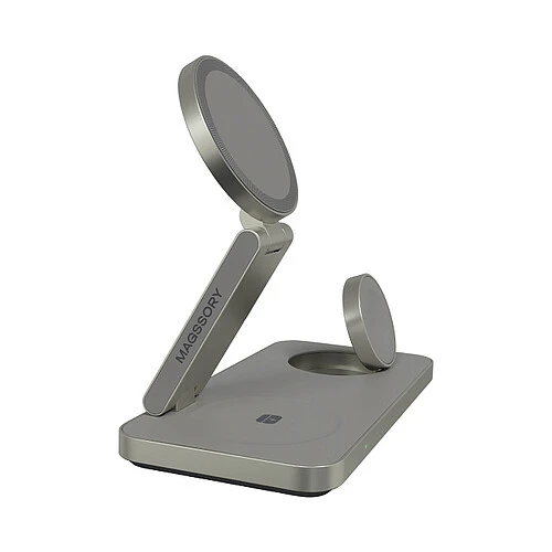 Беспроводное зарядное устройство Magssory Yoga 3 в 1, Qi2, Titan