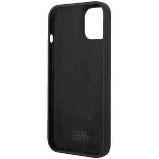 Lagerfeld для iPhone 14 чехол Liquid silicone RSG Elongated logo Hard Black Lagerfeld для iPhone 14 чехол Liquid silicone RSG Elongated logo Hard Black