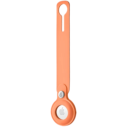 Чехол защитный uBear Touch Case для AirTag, силиконовый, цвет: оранжевый
