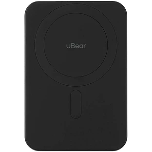 Внешний аккумулятор uBear Slide Power bank 10000mAh, PD20W, Qi2, черный Внешний аккумулятор uBear Slide Power bank 10000mAh, PD20W, Qi2, черный
