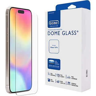 Стекло защитное Whitestone Dome glass (аксессуары без лампы) для iPhone 16 Pro