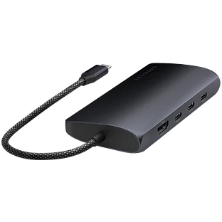 Адаптер Satechi USB-C Multiport Adapter 8K With Ethernet V3, Midnight Адаптер Satechi USB-C Multiport Adapter 8K With Ethernet V3, Midnight