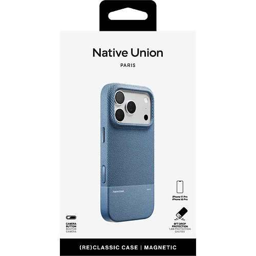 Чехол защитный NATIVE UNION (RE)CLASSIC CASE FOR IPHONE 18 PRO MAX NAVY, для iPhone 18 PRO MAX, цвет: синий