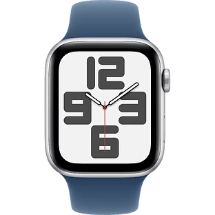 Apple Watch SE 2 (2024) GPS 44mm Silver Aluminium Case with Denim Sport Band - S/M Apple Watch SE 2 (2024) GPS 44mm Silver Aluminium Case with Denim Sport Band - S/M