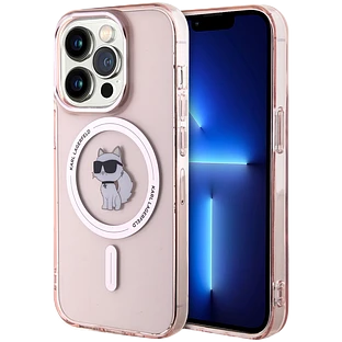 Lagerfeld для iPhone 15 Pro чехол PC/TPU NFT Choupette Hard Pink (MagSafe) Lagerfeld для iPhone 15 Pro чехол PC/TPU NFT Choupette Hard Pink (MagSafe)