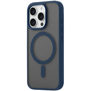 Чехол защитный uBear Cloud Mag Case iPhone 16 Pro, силк-тач, темно-синий