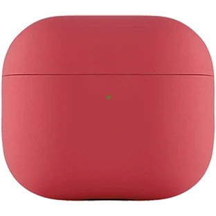 Чехол защитный для Airpods 3 Touch Pro Silicone  Case, 1.5 мм усиленный, красный