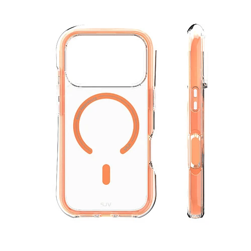 Чехол защитный VLP Bubble Case с MagSafe для iPhone 17 Pro, оранжевый