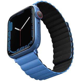 Ремешок Uniq для Apple Watch 41/40/38 mm Revix reversible Magnetic Caspian Blue/Black Ремешок Uniq для Apple Watch 41/40/38 mm Revix reversible Magnetic Caspian Blue/Black