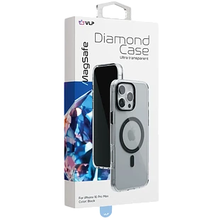 Чехол защитный VLP Diamond Case с MagSafe для iPhone 16 Pro Max, черный Чехол защитный VLP Diamond Case с MagSafe для iPhone 16 Pro Max, черный