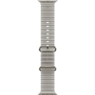 Apple Watch Ultra 4, GPS + Cellular, 49mm, Natural Titanium Case with Translucent Grey Ocean Band