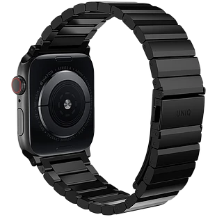 Ремешок Uniq для Apple Watch 49/46/45/44 mm Strova Strap Link Steel Black