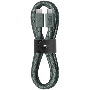 BELT CABLE TYPE-C  кабель зарядный USB-C/USB-C   60W  длина 1 2 м.  цвет: зеленый