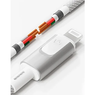 Кабель VLP Force Line 30W USB-C + Lightning, 1.2м, белый