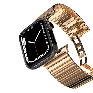 Ремешок из нержавеющей стали Casetify Monolink для Apple Watch 38/40/41, розовое золото