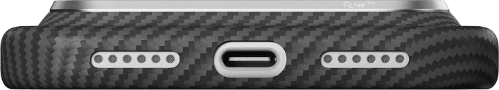 Чехол для телефона Pitaka Ultra-Slim для iPhone 18 Pro (Black/Grey Twill)