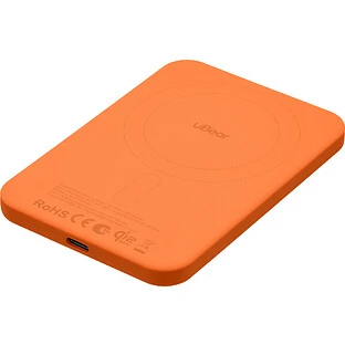 Внешний аккумулятор uBear Strike Power bank 5 000 mAh, PD30W, Qi2.2, оранжевый