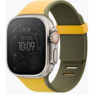 Ремешок Uniq для Apple Watch 49/46/45/44 mm Revix IV Canary Yellow/Deep Forrest