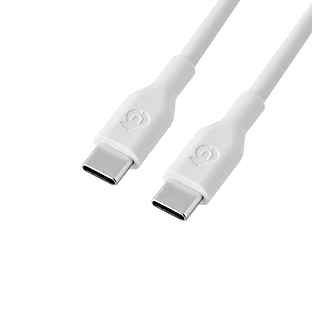 Зарядный кабель uBear Life UCB-C/UCB-C, 100W, 5А, 2м, Белый