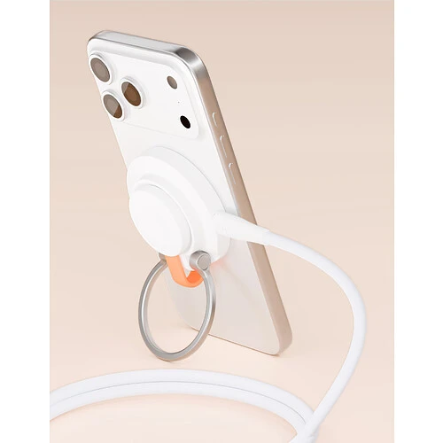 Беспроводное зарядное устройство VLP LITE Power Snap Qi2 2 в 1, Белый