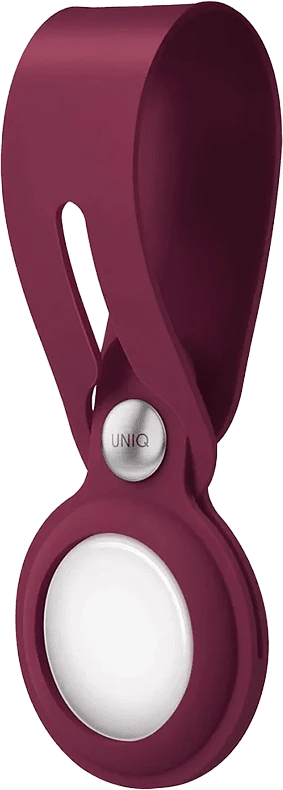 Чехол Uniq для Apple AirTag Vencer Silicone Maroon red