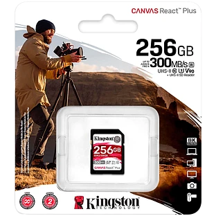 Карта памяти KINGSTON 256GB Canvas React Plus