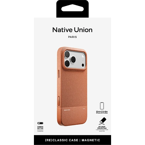 Чехол защитный NATIVE UNION (RE)CLASSIC CASE FOR IPHONE 18 PRO MAX TAN, для iPhone 18 PRO MAX, цвет: коричневый