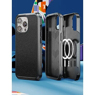 Чехол защитный VLP Armor Case с MagSafe для iPhone 15 ProMax  черный