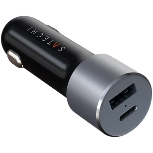 Автомобильное зарядное устройство Satechi 72W Type-C PD Car Charger Adapter, Space Gray Автомобильное зарядное устройство Satechi 72W Type-C PD Car Charger Adapter, Space Gray