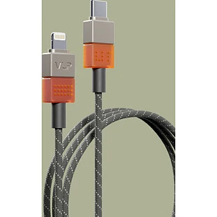 Кабель VLP NEO USB-C + Lightning, 27Вт, 1.5м, Amber Gray, с сертификацией MFI