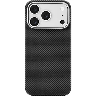 Чехол защитный uBear Supreme Case для iPhone 18 Pro, ультратонкий, материал Кевлар, MagSafe совместимый, черный (клетчатый)
