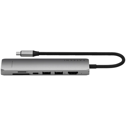 Адаптер Satechi 7-in-1 USB-C Slim Multiport Adapter with Ethernet, Space Gray