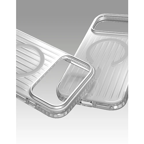 Чехол защитный VLP Pulse Case с MagSafe для iPhone 18 Pro, серебристый